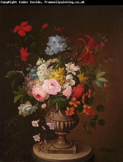 Edward Beyer Flowers in a vase